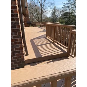 Clean and Stained Deck, deck repair, ace handyman services