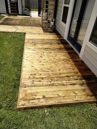 Deck Re-staining in Central Houston Before