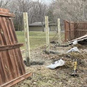 Wood Fence Repair in St Michael