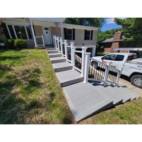 Installed New Porch and stair Railing