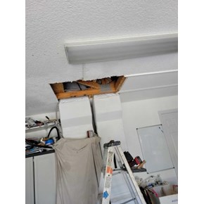Garage ceiling repair