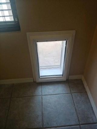 Dog door install Ace Handyman Services West Glendale After