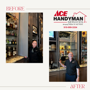 Bar Cabinet Door Fix