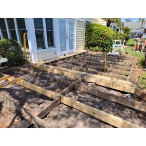Deck Repair Before