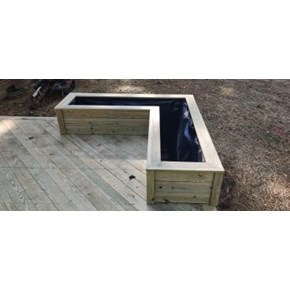 No railing deck with planters Huntersville