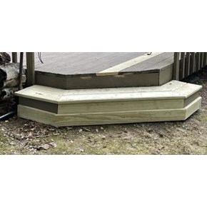 Exterior Deck Stairs Replacement Repair in East Lyme After Ace Handyman Services Hartford New London