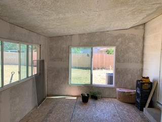 Window Seat and Trim Before