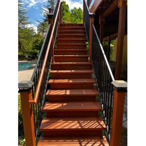 Deck Stairs Staining Project Ace Handyman Services El Dorado Hills in El Dorado Hills California Deck Stairs Staining Project Ace Handyman Services El Dorado Hills in El Dorado Hills California