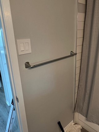 Install new Towel Rack in Bathroom in Central Houston