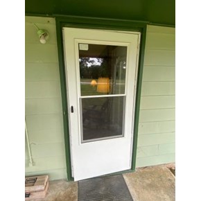 New storm door installed