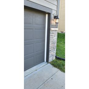 Vinyl Weather Strip on Garage After