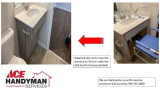 Wheelchair Sink Adjustment