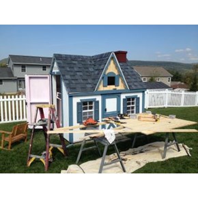 Ace Handyman Services Wilkes-Barre and Scranton Carpentry Work on Playhouse in Duryea, PA