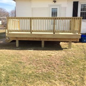 Ace Handyman Services Wilkes-Barre and Scranton Pressure Treated Deck Installation in Swoyersville, PA