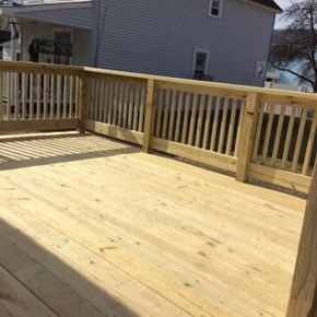 Ace Handyman Services Wilkes-Barre and Scranton Pressure Treated Deck Installation in Swoyersville, PA