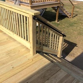 Ace handyman Services Wilkes-Barre and Scranton Constructed a Pressure Treated Deck and Steps in Swoyersville, PA