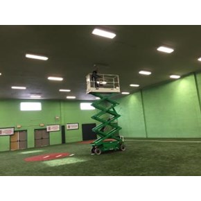 Ace Handyman Services Wilkes-Barre and Scranton Replacing Ceiling Light Fixtures at West Pittston, PA Little League 