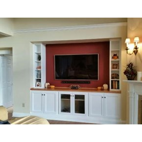 After photo of custom cabinetry unit created and installed in Upper St. Clair, PA