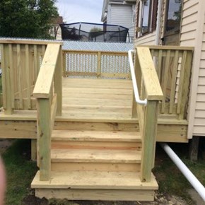 Ace Handyman Services Wilkes-Barre and Scranton Deck Steps Installation in Pittston, PA