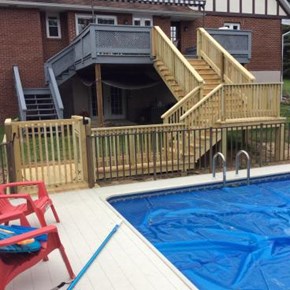 ACE Handyman Services Wilkes-Barre and Scranton Pressure Treated Deck Step Installation in Harding, PA