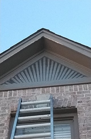 Custom Gable Vent Before