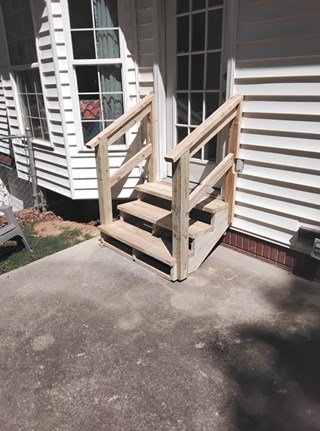 Back Stairs Replacement After