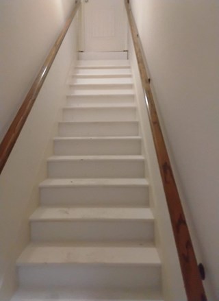 Stair Treads Replaced & Painted After