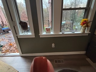 Dog Door Install Before 