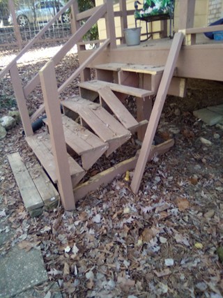 Before stair repairs Birmingham AL
