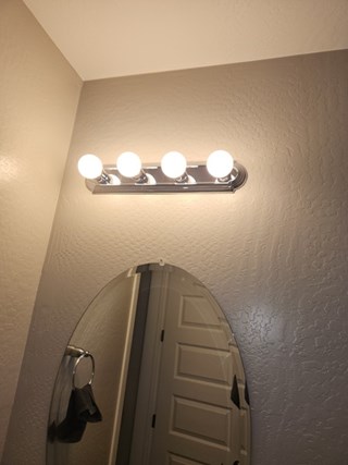 Ace Handyman Services Light Fixture Replacement in Gilbert Before