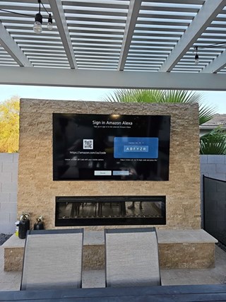 Ace Handyman Services Outdoor Tv Mount in Gilbert After