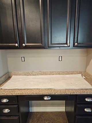 Ace Handyman Services Kitchen Backsplash Installation in Chandler Before