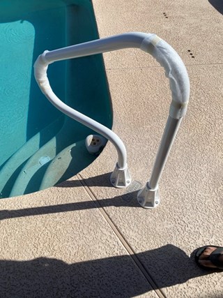 Ace Handyman Services Pool Hand Rail Install in Sun Lakes After