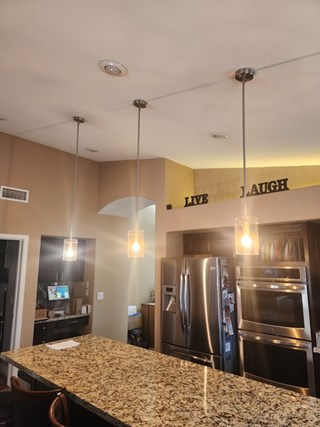 Ace Handyman Services Light Fixture Installation in Chandler Before