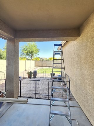 Ace Handyman Services Sun Shade Installation in Gilbert Before
