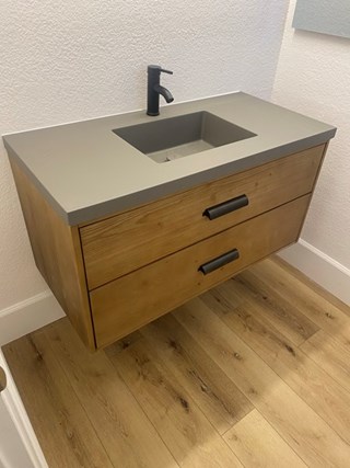 Ace Handyman Services Floating Vanity Installation After in Tempe