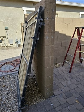 Ace Handyman Services Gate Installation in San Tan Valley Before