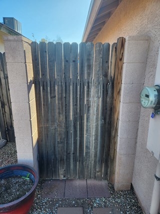 Before Replace Gate Ace Handyman Services Carefree AZ