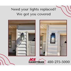 Lighting Fixture Replaced Ace Handyman Services Phoenix AZ