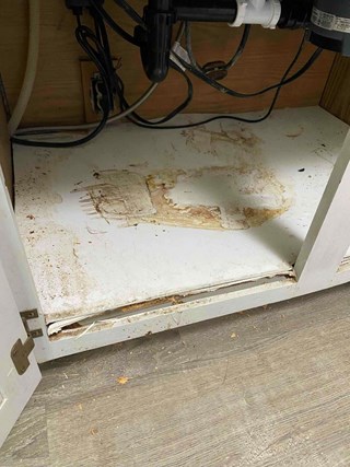 Before Under Sink Cabinet Repair Ace Handyman Services Carefree AZ