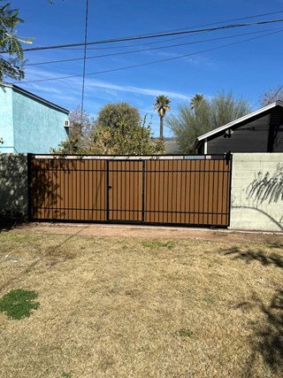 After - Gate Paint Replace Slats Ace Handyman Services Phoenix AZ