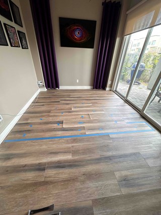 Before - Flooring Damage Repaired - Ace Handyman Services Phoenix, AZ