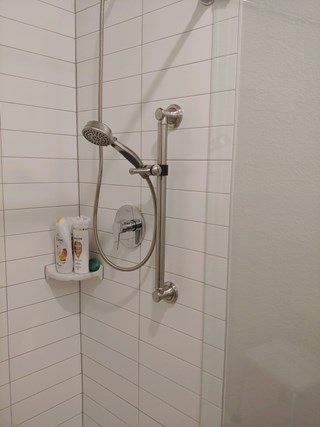 Shower head and hand rail installed Ace Handyman Services West Glendale After