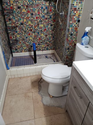 Bathroom remodel by Mario Ace Handyman Services West Glendale Before