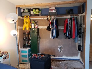 Closet remodel Ace Handyman Services West Glendale Before
