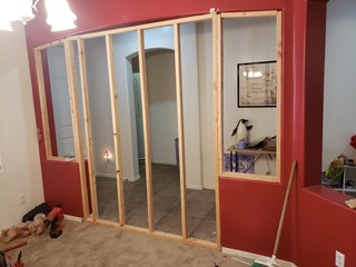 Framing and Drywall install Ace Handyman Services West Glendale Before