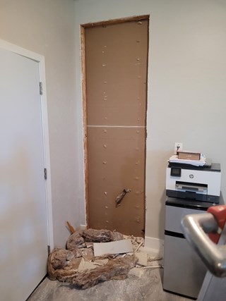 Office Door install 
