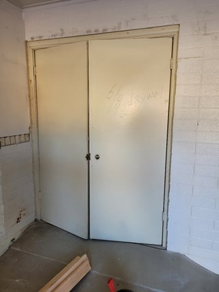 French Doors converted to Single Door by Mario Ace Handyman Services West Glendale Before