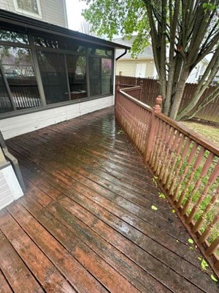 Before Deck Staining in Springdale, Arkansas