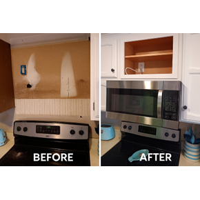 Cabinet and Microwave install - Hot Springs Village